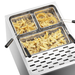 Kuchenka do makaronu - 25 litrów - 3,25 kW - z zaworem spustowym - w zestawie 3 kosze