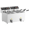 Makaroniarka – elektryczna – 8+8 L – 6,5 kW – z kranem spustowym – z 8 koszami