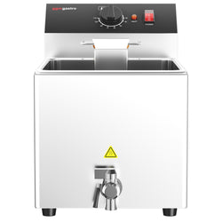 Kuchenka do makaronu - 8 litrów - 3,25 kW - z zaworem spustowym - w zestawie 4 kosze