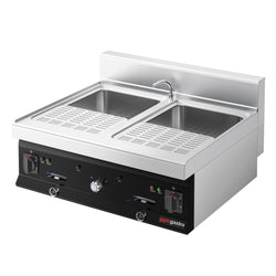 Elektryczna makaroniarka z kranikiem – 2 x 26 litrów – 12 kW