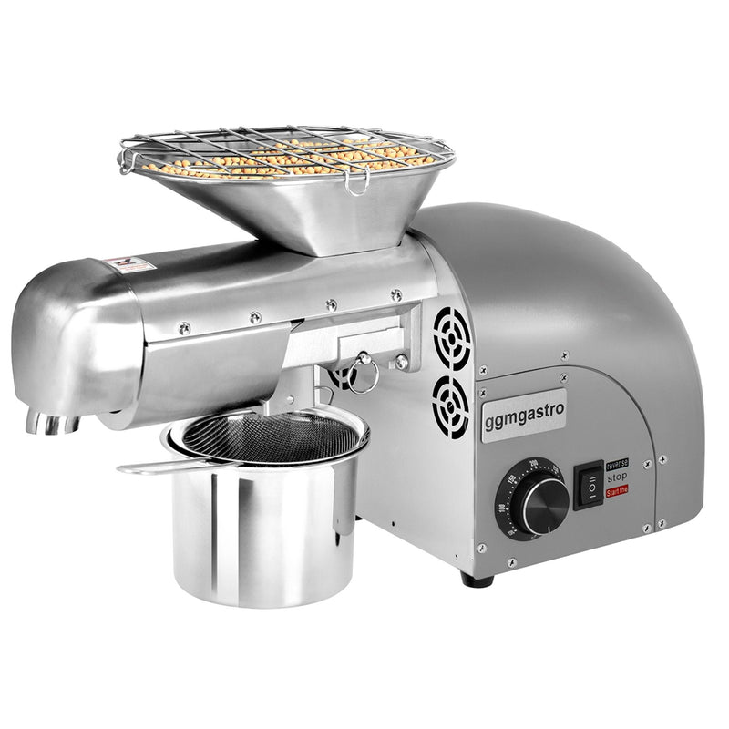 Elektryczna prasa do oleju - szara - 1,8 kW - 5 - 8 kg/h