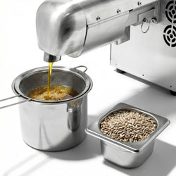 Elektryczna prasa do oleju - szara - 1,8 kW - 5 - 8 kg/h