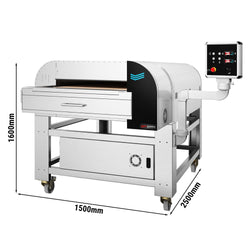 Elektryczny piec przelotowy do pizzy/lahmacun - cyfrowy - szerokość taśmy 780 mm