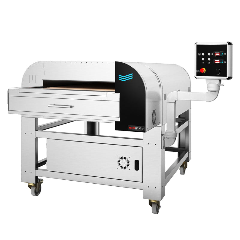 Elektryczny piec przelotowy do pizzy/lahmacun - cyfrowy - szerokość taśmy 780 mm