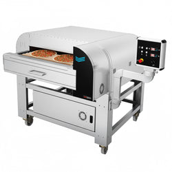 Elektryczny piec przelotowy do pizzy/lahmacun - cyfrowy - szerokość taśmy 780 mm