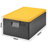 CAMBRO | CAM GOBOX® - pojemnik ładowany od góry - GN 1/1 - Czarny - Żółta pokrywa