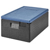 CAMBRO | CAM GOBOX® - pojemnik ładowany od góry - GN 1/1 - Czarny - Pokrywa lodowy niebieski