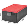 CAMBRO | CAM GOBOX® - pojemnik ładowany od góry - GN 1/1 - Czarny - Czerwona pokrywa