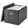CAMBRO | Pojemnik uniwersalny CAM GOBOX® – 4x GN 1/1 – ładowanie od góry – czarny, zdjęcie 1 z 2