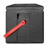CAMBRO | Pojemnik termoizolacyjny CAM GOBOX® – GN 1/2 – ładowanie od góry – z czerwonym paskiem do noszenia