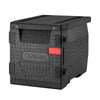 CAMBRO | Cam GoBox® - Insulated Food Pan Carrier - Frontloader – GN 1/1 – Black lid – 440×640×475 mm – 4h temperature hold