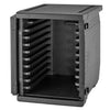 CAMBRO | Insulated container CAM GOBOX® – EN 600 x 400 – front loading – with 9 runners – black, image 4 of 5