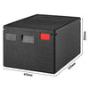 CAMBRO | Pojemnik termoizolacyjny CAM GOBOX® – EN 600 x 400 – ładowanie od góry – czarny