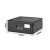CAMBRO | Pojemnik termoizolacyjny CAM GOBOX® – na 2 pizze – ładowanie od góry – czarny, zdjęcie 2 z 7