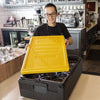 CAMBRO | CAM GOBOX® - pojemnik ładowany od góry - GN 1/1 - Czarny - Żółta pokrywa