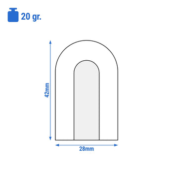 Kostkarka do lodu - wydrążony cylinder - 59 kg/24 godz. - Prime Gastro