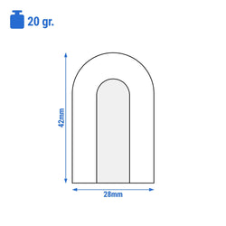 Kostkarka do lodu - wydrążony cylinder - 29 kg/24 godz.