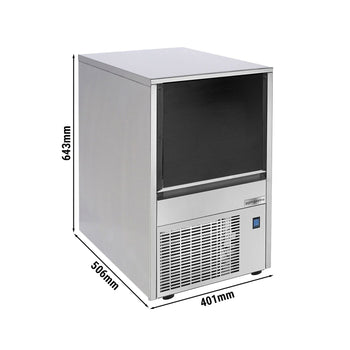 Kostkarka do lodu - wydrążony cylinder - 19 kg/24 godz. - Prime Gastro