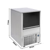Kostkarka do lodu - cylindry drążone - 29 kg/24 h