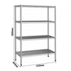 Stainless Steel Shelving Unit - 1220x460mm - with 4 shelves (ADJUSTABLE)