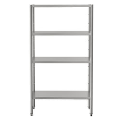 Półka ze stali nierdzewnej ECO - 1000x500x1800mm - 4 półek przestawne - Nośność na półkę: 70kg