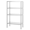 Półka ze stali nierdzewnej PREMIUM - 1020x500x1800mm - 4 półek przestawnych - Nośność na półkę: 80kg - z regulowanymi stopkami - w zestawie: śruby montażowe