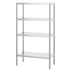 Półka ze stali nierdzewnej PREMIUM - 1020x500x1800mm - 4 półek przestawnych - Nośność na półkę: 80kg - z regulowanymi stopkami - w zestawie: śruby montażowe
