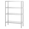 Stainless Steel Shelving Unit PREMIUM - 1200x500mm - with 4 shelves (ADJUSTABLE)