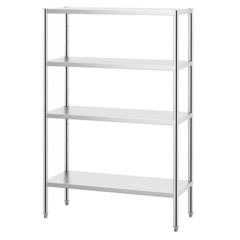 Półka ze stali nierdzewnej PREMIUM - 1200x490 mm - z 4 półkami (REGULOWANA) - Prime Gastro