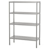 Półka ze stali nierdzewnej ECO - 1200x500x1800mm - 4 półek przestawnych - Nośność na półkę: 70kg - z nóżkami z regulacją wysokości - w zestawie: śruby montażowe