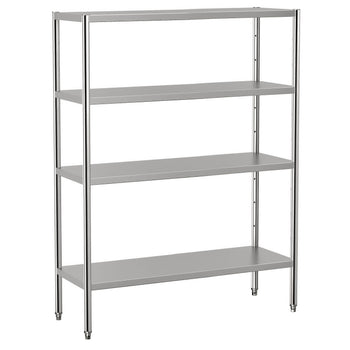 Półka ze stali nierdzewnej ECO - 1400x490mm - z 4 półkami (REGULOWANA) - Prime Gastro