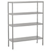 Półka ze stali nierdzewnej ECO - 1400x500x1800mm - 4 półek przestawnych - Nośność na półkę: 70kg - z regulowanymi stopkami - w zestawie: elementy montażowe