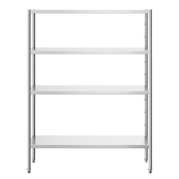 Półka ze stali nierdzewnej PREMIUM - 1400x490 mm - z 4 półkami (REGULOWANA) - Prime Gastro