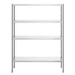 Półka ze stali nierdzewnej PREMIUM - 1400x500x1800mm - 4 półek przestawnych - Nośność na półkę: 80kg