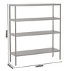 Stainless Steel Shelving Unit ECO - 1600x500mm - with 4 shelves (ADJUSTABLE)