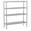 Stainless Steel Shelving Unit ECO - 1600x500mm - with 4 shelves (ADJUSTABLE)