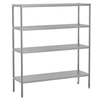 Półka ze stali nierdzewnej ECO - 1600x500mm - z 4 półkami (REGULOWANA) - Prime Gastro