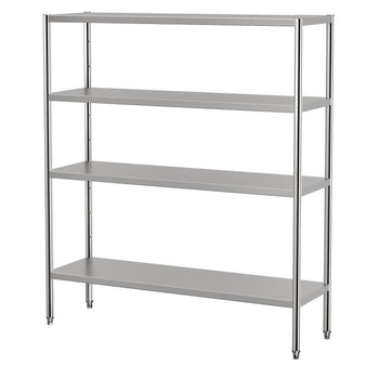 Półka ze stali nierdzewnej ECO - 1600x500mm - z 4 półkami (REGULOWANA) - Prime Gastro