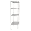 Półka ze stali nierdzewnej ECO - 1400x500x1800mm - 4 półek przestawnych - Nośność na półkę: 70kg - z regulowanymi stopkami - w zestawie: elementy montażowe