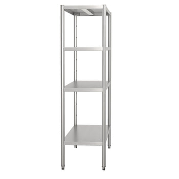 Półka ze stali nierdzewnej ECO - 1400x490mm - z 4 półkami (REGULOWANA) - Prime Gastro