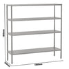 Stainless Steel Shelving Unit ECO - 1800x500mm - with 4 shelves (ADJUSTABLE)