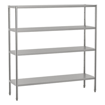 Półka ze stali nierdzewnej ECO - 1800x500mm - z 4 półkami (REGULOWANA) - Prime Gastro