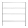 Stainless Steel Shelving Unit PREMIUM - 1800x500mm - with 4 shelves (ADJUSTABLE)