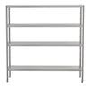 Półka ze stali nierdzewnej ECO - 1800x500x1800mm - 4 półek przestawnych - Nośność na półkę: 70kg