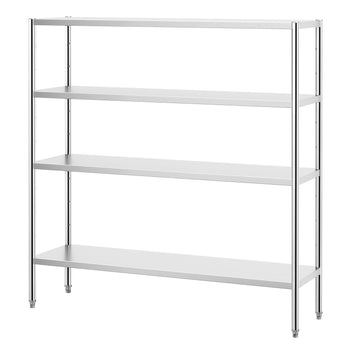 Półka ze stali nierdzewnej PREMIUM - 1800x490 mm - z 4 półkami (REGULOWANA) - Prime Gastro