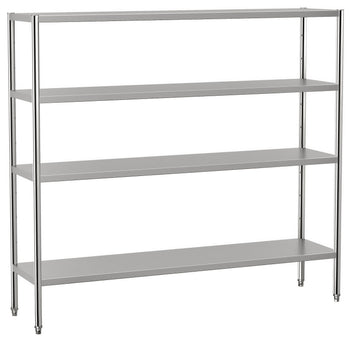 Półka ze stali nierdzewnej ECO - 2000x500mm - z 4 półkami (REGULOWANA) - Prime Gastro