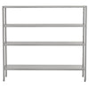 Półka ze stali nierdzewnej ECO - 2000x500x1800mm - 4 półek przestawnych - Nośność na półkę: 70kg