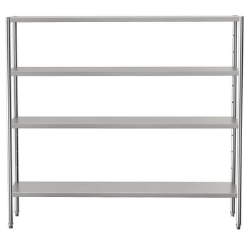 Półka ze stali nierdzewnej ECO - 2000x500mm - z 4 półkami (REGULOWANA) - Prime Gastro