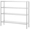 Stainless Steel Shelving Unit PREMIUM - 2000x500mm - with 4 shelves (ADJUSTABLE)