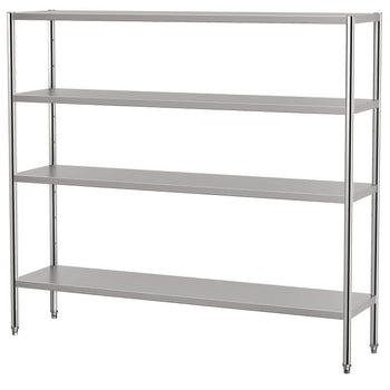 Półka ze stali nierdzewnej ECO - 2000x500mm - z 4 półkami (REGULOWANA) - Prime Gastro